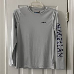 Magellan Outdoors Light Gray Long Sleeve Tee